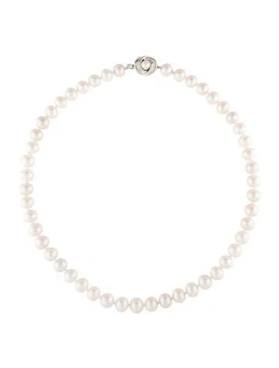 Pre-owned Tasaki Pearl Graduated Strand Necklace In Multi
