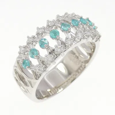 Pre-owned Tasaki Platinum Band Ring ()