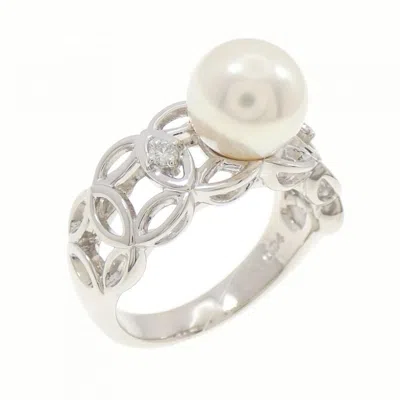 Pre-owned Tasaki Platinum Band Ring ()