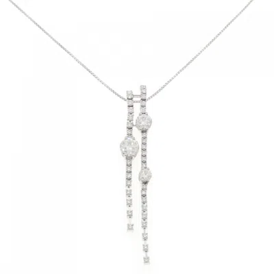 Pre-owned Tasaki Platinum Necklace Jewelry () In Silver