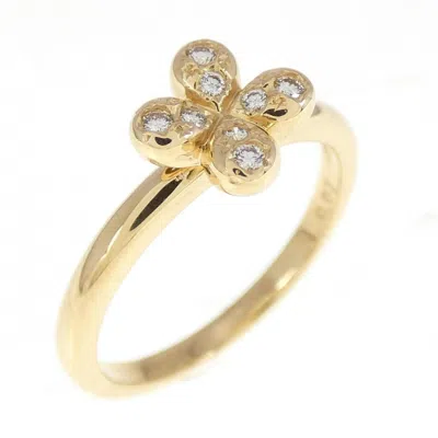 Pre-owned Tasaki Yellow Gold (18k) Band Ring ()