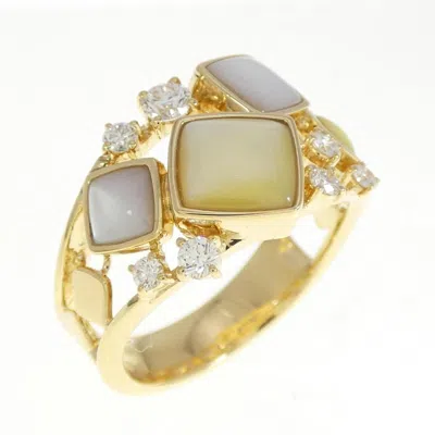 Pre-owned Tasaki Yellow Gold (18k) Band Ring ()