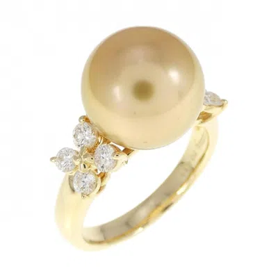 Pre-owned Tasaki Yellow Gold (18k) Band Ring ()