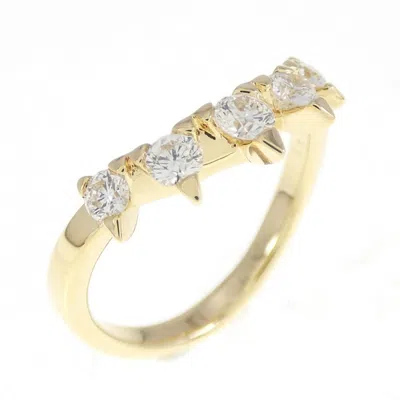 Pre-owned Tasaki Yellow Gold (18k) Band Ring ()