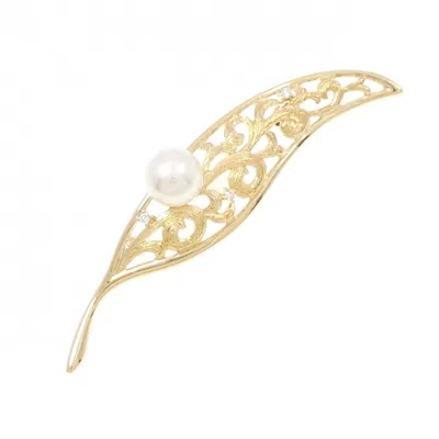 Pre-owned Tasaki Yellow Gold (18k) Brooch () In Multi