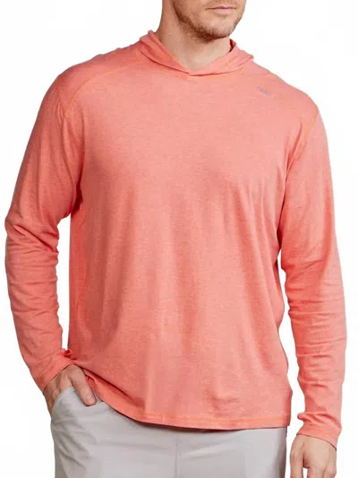 Tasc Carrollton Long Sleeve Hoodie In Hibiscus Heather In Multi
