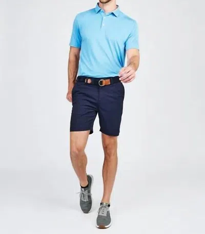 Tasc Cloud Polo Shirt In Coastline Blue In Brown