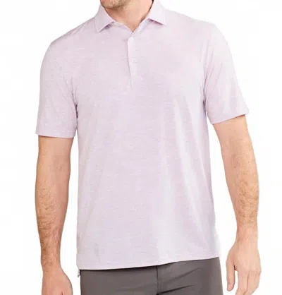 Tasc Men's Golf Polo Top In Lilac Heather Violet In Purple