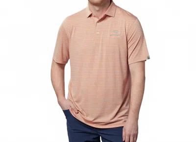 Tasc Men's Golf Polo Top In Sunrise Heather Blooms In Brown