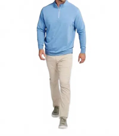 Tasc Men's Quarter Zip Top In Coastline Blue
