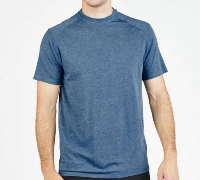 Tasc Performance Carrollton Fitness T-shirt In Inigo Heather In Blue
