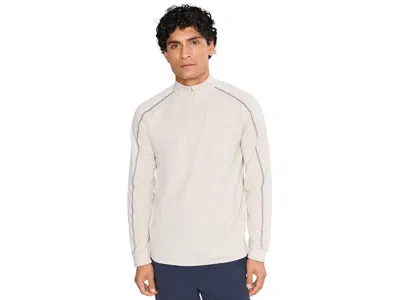 Tasc Performance Carrollton Lightweight Quarter Zip Men's Long Sleeve Pullover Oatmeal Heather: 2xl, Cotton/rayon/spa In White