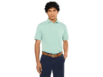 Tasc Performance Cloud Polo - Air Stripe Men's Clothing Kiwi Heather/polar Heather: Sm In Animal Print