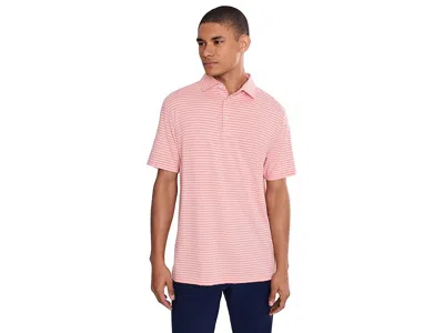 Tasc Performance Cloud Polo - Brookline Stripe Men's Clothing Pink Grapefruit: 2xl In Multi