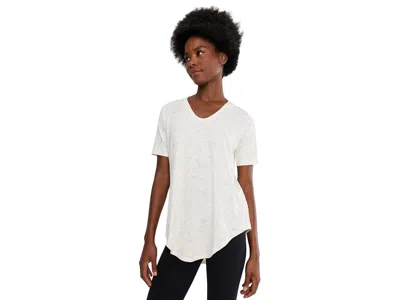 Tasc Performance Longline T-shirts Women's T Shirt Coconut Texture: Xl, Cotton/rayon In White