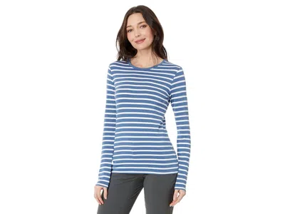 Tasc Performance Nola Ii Long Sleeve Crew Neck T-shirts Women's Clothing Dusk/white: Xl, Cotton/rayon In Multi