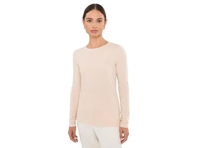 Tasc Performance Nola Long Sleeve Women's Clothing Birch Heather: Lg, Cotton/lycra/viscose In Neutral