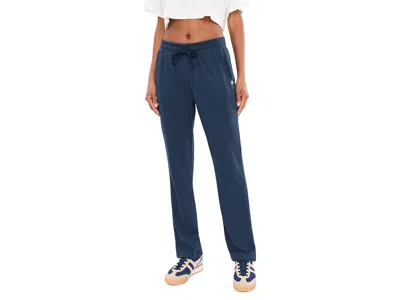 Tasc Performance Stadium French Terry Wide Leg Sweatpants Women's Clothing Navy: Sm 31, Cotton/polyester/viscose In Blue