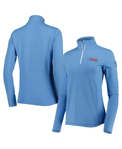 Tasc Performance Women's Light Blue Tour Championship Recess Quarter-zip Sweatshirt