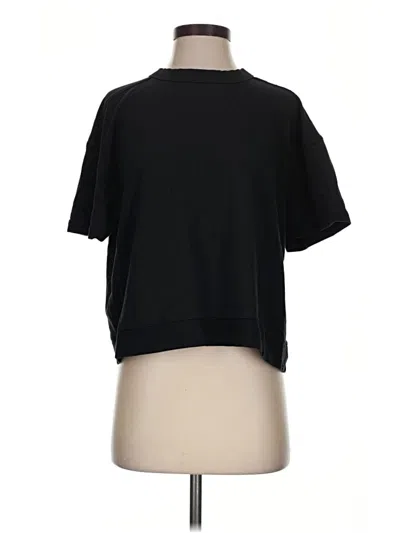 Pre-owned Tasc Short Sleeve Turtleneck In Black