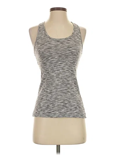 Pre-owned Tasc Sleeveless Top Gray Halter Neckline Tops