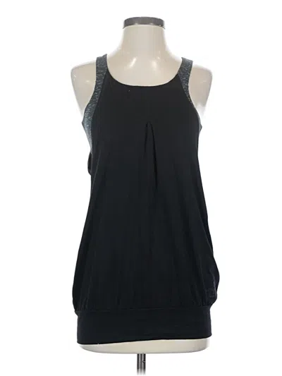 Pre-owned Tasc Tank Top Black Halter Neckline Tops