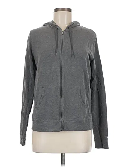 Pre-owned Tasc Zip Up Hoodie In Gray