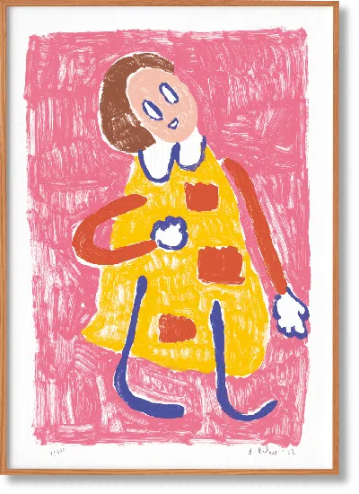 Taschen André Butzer. Screen Print ‘untitled I', 2022 In Blue