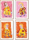 Taschen André Butzer. Set Of 4 Screen Prints ‘untitled I–iv', 2022
