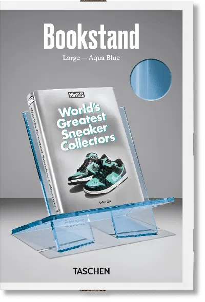 Taschen Bookstand. Large. Aqua Blue In Gray