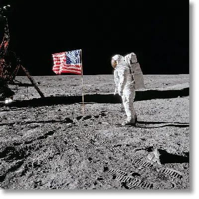 Taschen Buzz Aldrin. Apollo 11. ‘flag On The Moon' In Burgundy