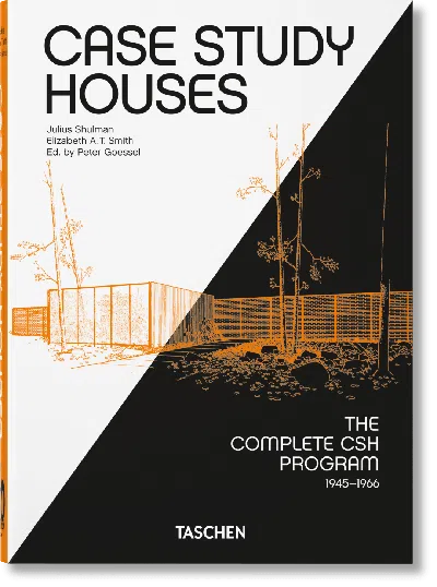 Taschen Case Study Houses. The Complete Csh Program 1945-1966. 40th Ed. In Burgundy