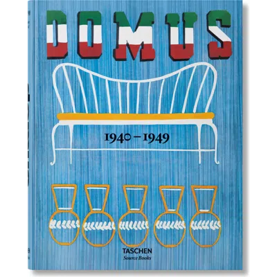 Taschen Domus 1940-1949 Book In Medium Blue