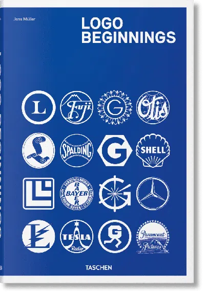 Taschen Logo Beginnings In Blue