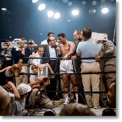 Taschen Neil Leifer. Homage To Ali. ‘ali Victorious, Ali Vs. Liston Ii, 1965' In Gold