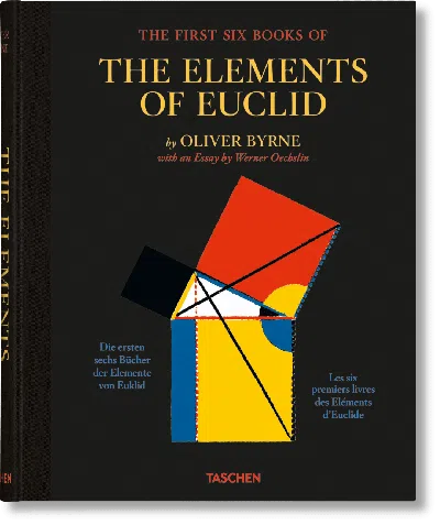 Taschen Oliver Byrne. The First Six Books Of The Elements Of Euclid In Burgundy