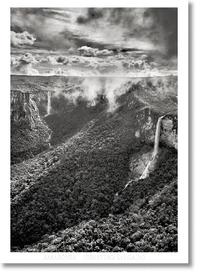 Taschen Sebastião Salgado. Amazônia. Poster ‘waterfalls' In Black