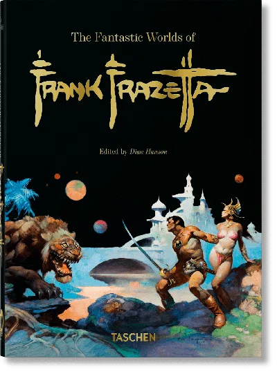 Taschen The Fantastic Worlds Of Frank Frazetta. 40th Ed. In Burgundy