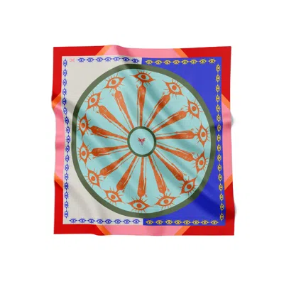 Tash And Ley Women's 90 Spin The Wheel  Scarf In Multi