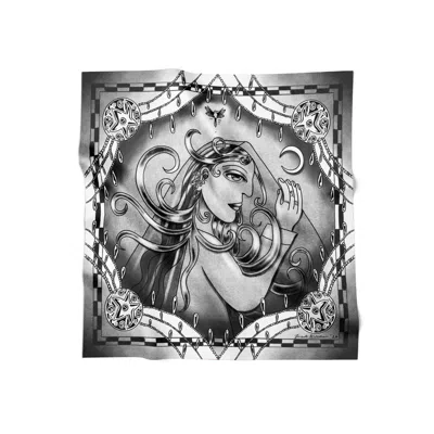 Tash And Ley Women's Black Resurgence  90x90 Silk Scarf