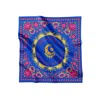 Tash And Ley Women's Blue Inherited Love  70x70 Silk Scarf In Blue