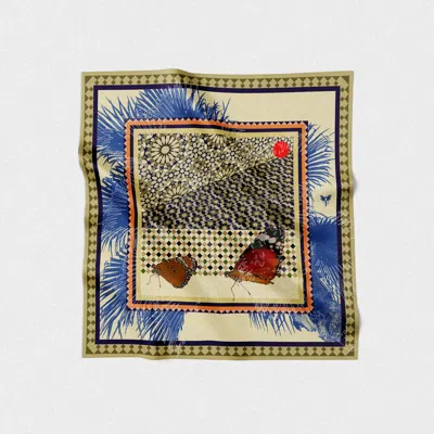 Tash And Ley Women's Neutrals Stolen Moments  70x70 Silk Scarf