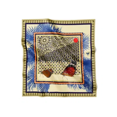 Tash And Ley Women's Neutrals Stolen Moments  90x90 Silk Scarf