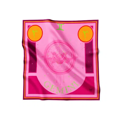 Tash And Ley Women's Pink 70 Gemini Scarf