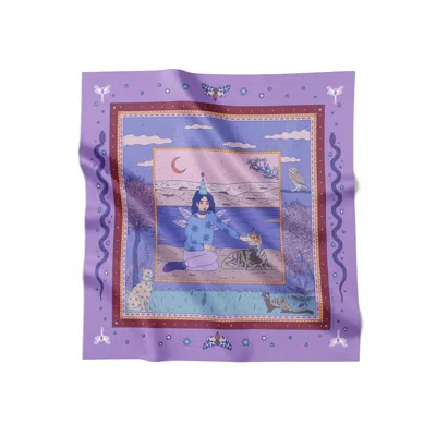 Tash And Ley Women's Purple 90 Keepers Of The Night Scarf