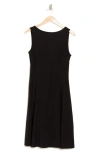TASH AND SOPHIE TASH AND SOPHIE JERSEY FIT & FLARE MINIDRESS