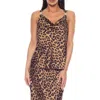 Tash And Sophie Leopard Chain Strap Satin Top