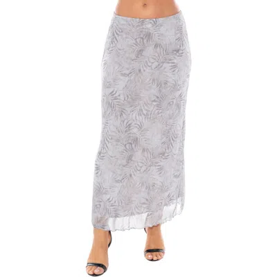 Tash And Sophie Printed Mesh Maxi Skirt