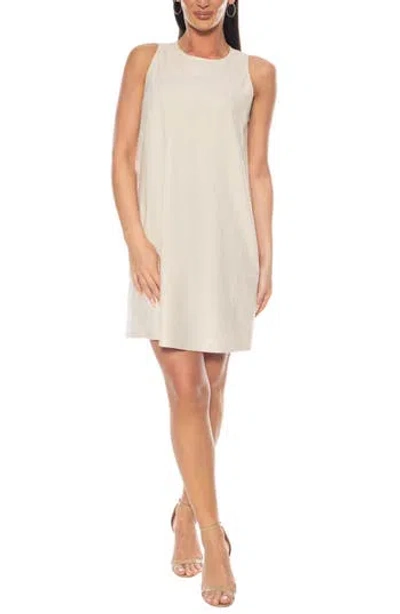 Tash And Sophie Sleeveless A-line Dress In White