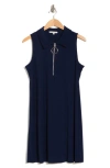 TASH AND SOPHIE TASH AND SOPHIE ZIPPER PULL POLO DRESS